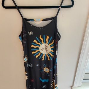 Black Sunshine/Moon Maxi Dress